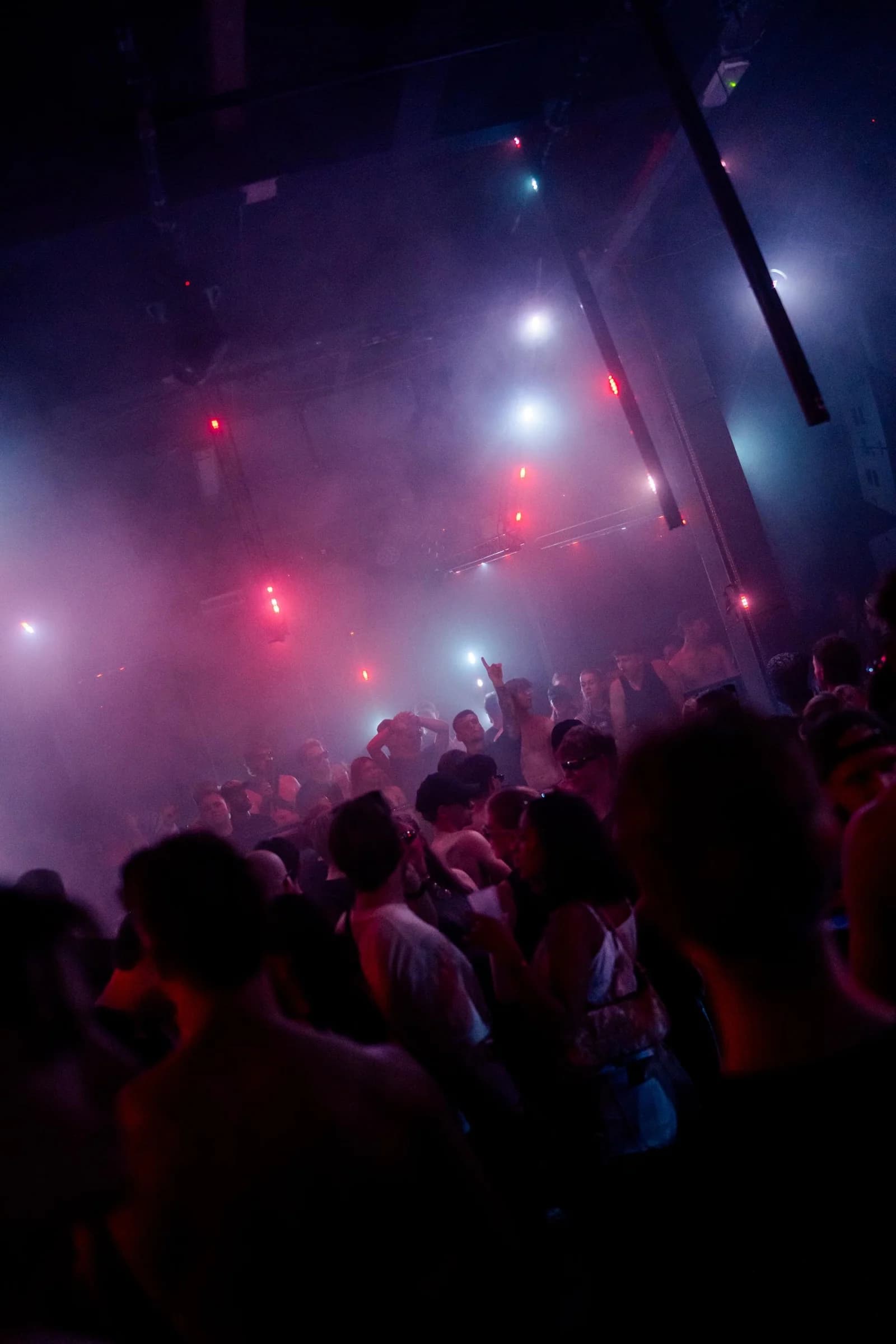 lichtshow van led-balken met sparkles effect